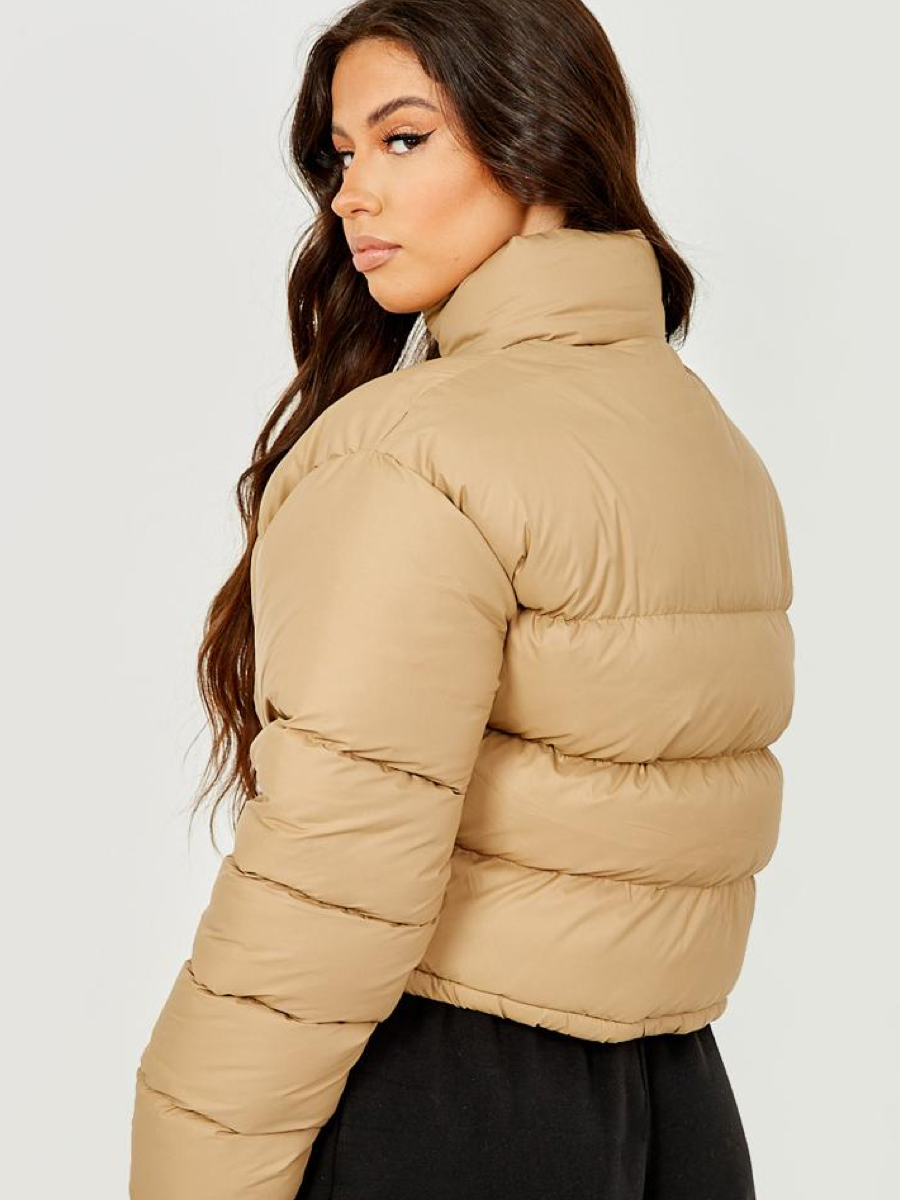 Stone cropped 2025 puffer jacket